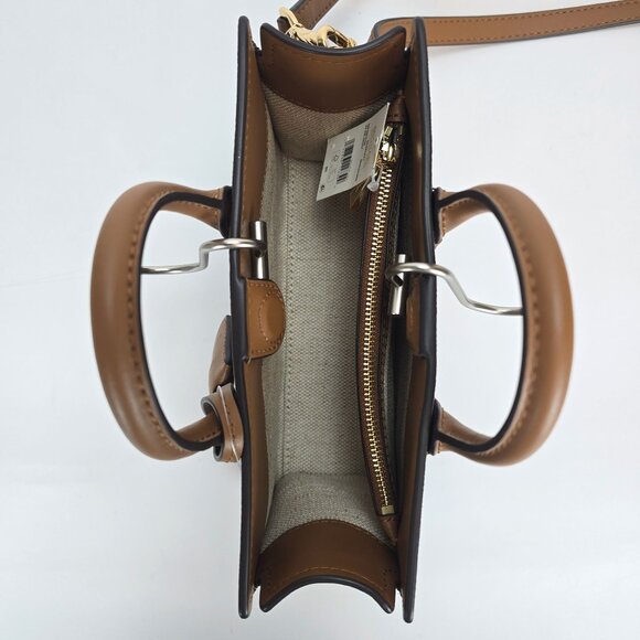 Michael Kors Scarlett Logo Extra Small East West Crossbody Bag - Brn/Acorn - Picture 11 of 11